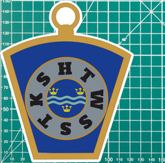 Masonic Mark Masonry Stickers - Cambridgeshire Colours - Multiple Sizes redplume