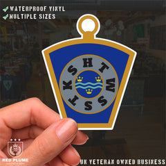 Masonic Mark Masonry Stickers - Cambridgeshire Colours - Multiple Sizes redplume