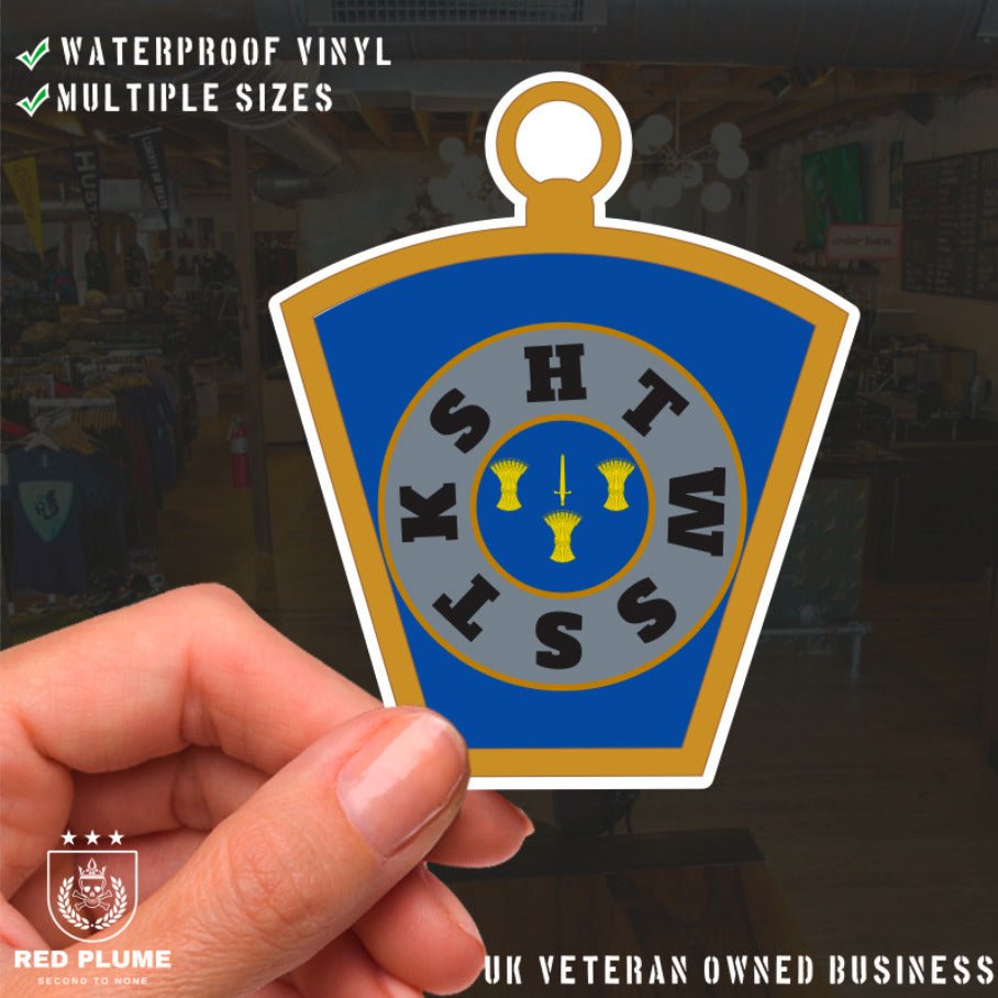 Masonic Mark Masonry Stickers - Cheshire Colours - Multiple Sizes redplume