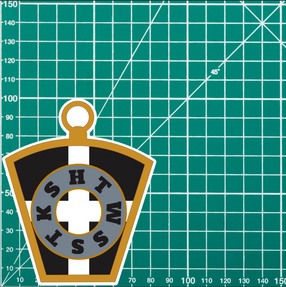 Masonic Mark Masonry Stickers - Cornwall Colours - Multiple Sizes redplume