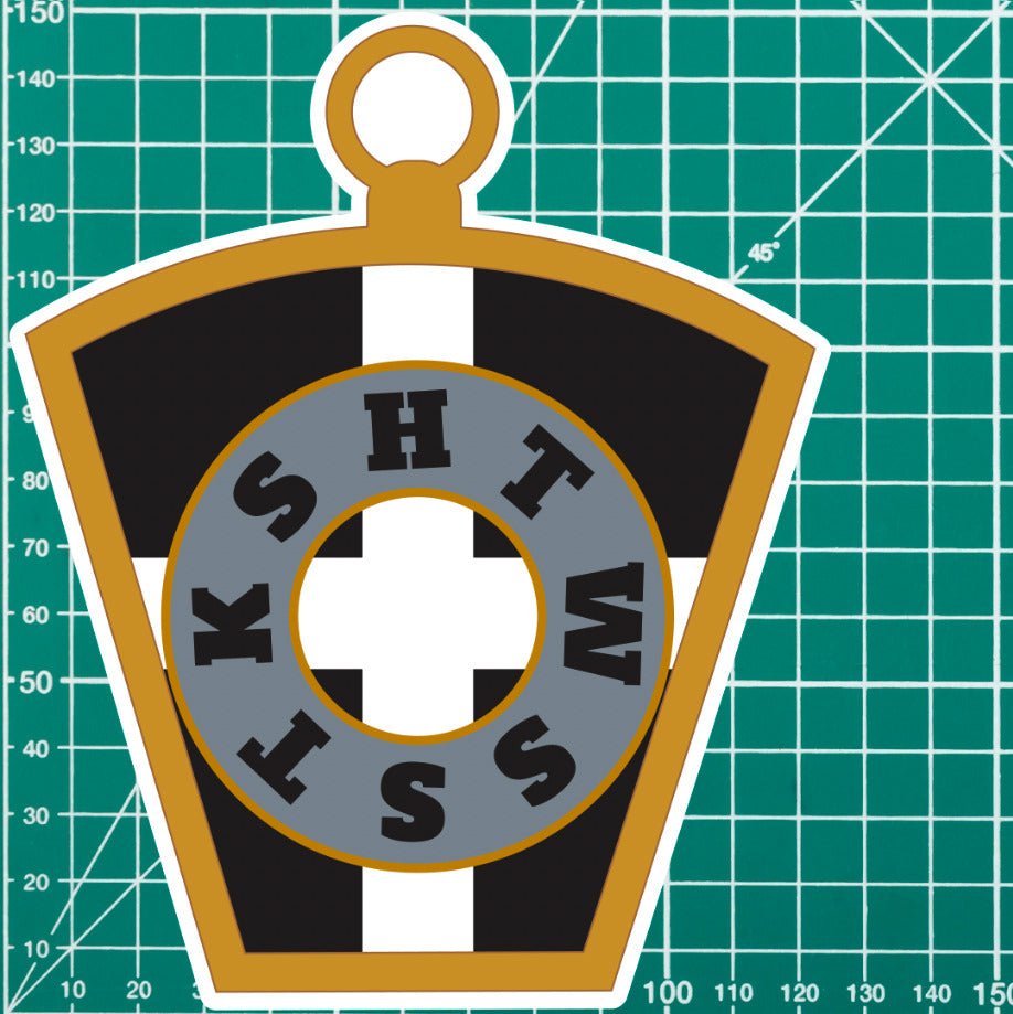 Masonic Mark Masonry Stickers - Cornwall Colours - Multiple Sizes redplume