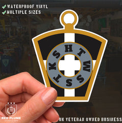 Masonic Mark Masonry Stickers - Cornwall Colours - Multiple Sizes redplume