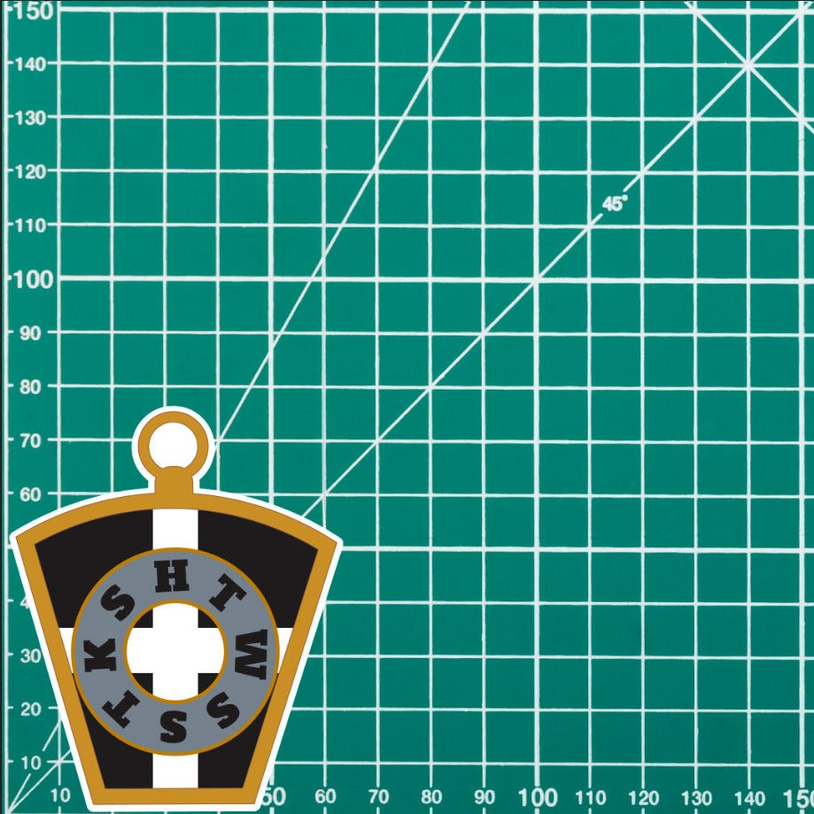 Masonic Mark Masonry Stickers - Cornwall Colours - Multiple Sizes redplume