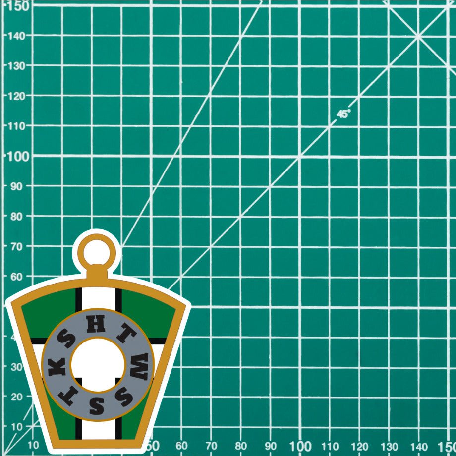 Masonic Mark Masonry Stickers - Devonshire Colours - Multiple Sizes redplume
