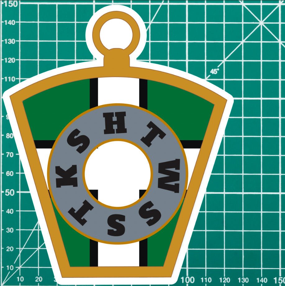 Masonic Mark Masonry Stickers - Devonshire Colours - Multiple Sizes redplume
