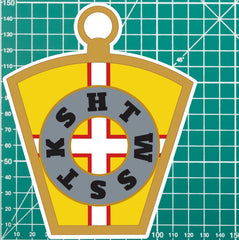 Masonic Mark Masonry Stickers - Dorset Colours - Multiple Sizes redplume