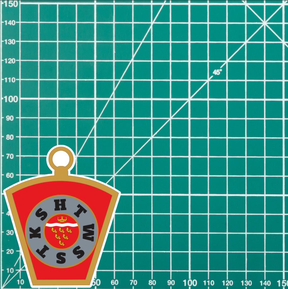 Masonic Mark Masonry Stickers - East Sussex Colours - Multiple Sizes redplume