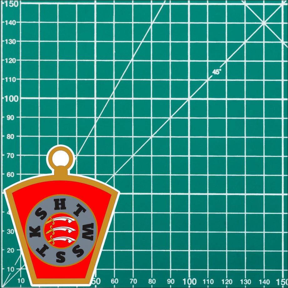 Masonic Mark Masonry Stickers - Essex Colours - Multiple Sizes redplume