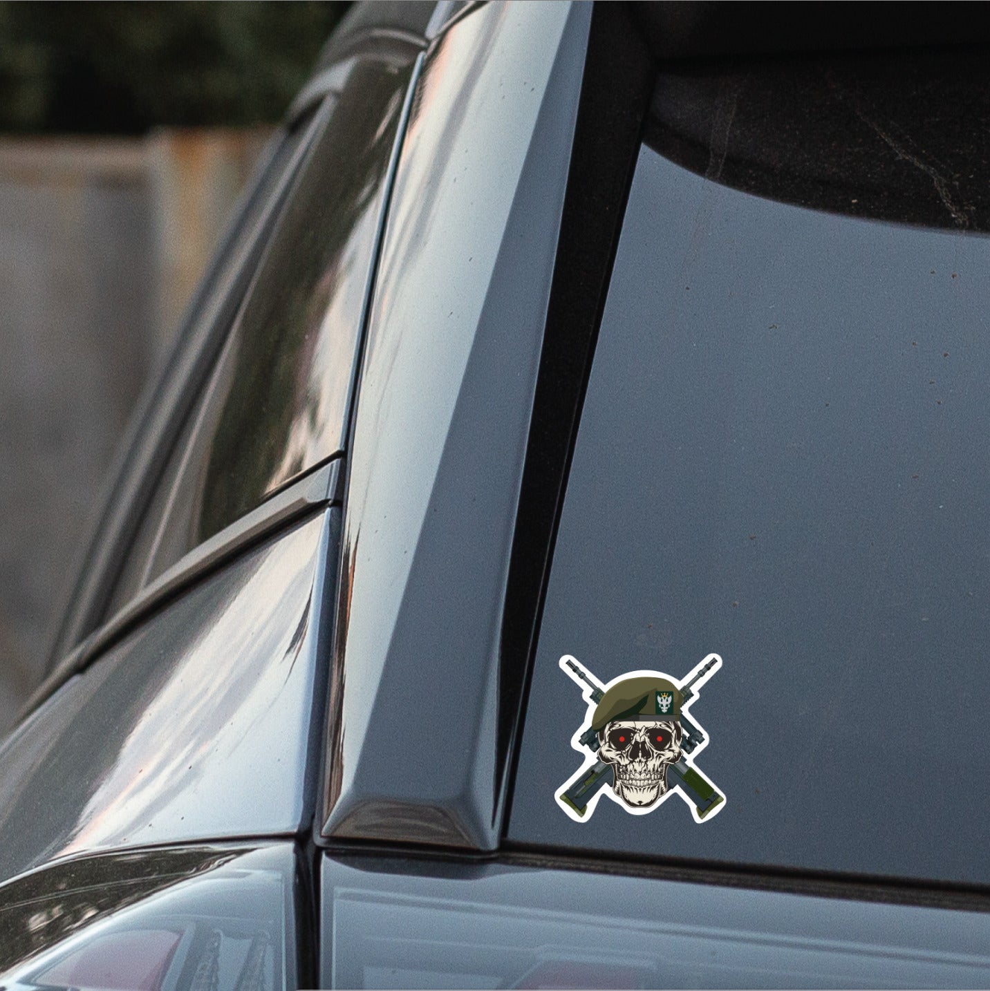 Mercian Regiment High-Quality Vinyl Sticker - 100mm Wide - Crossed Rifles redplume