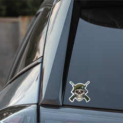 Mercian Regiment High-Quality Vinyl Sticker - 100mm Wide - Crossed Rifles redplume