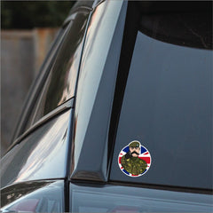 Mercian Regiment Vinyl Waterproof Sticker, Lord Kitchener Design redplume