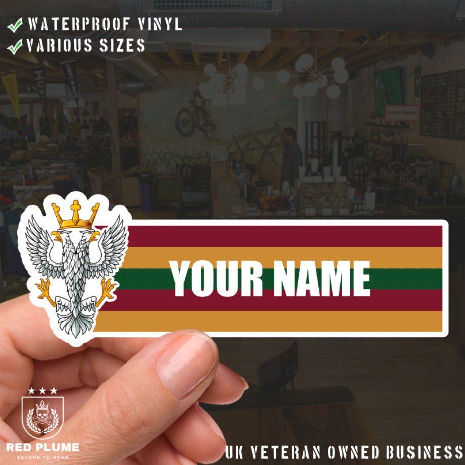 Mercian Waterproof Vinyl Name Stickers - Personalised redplume