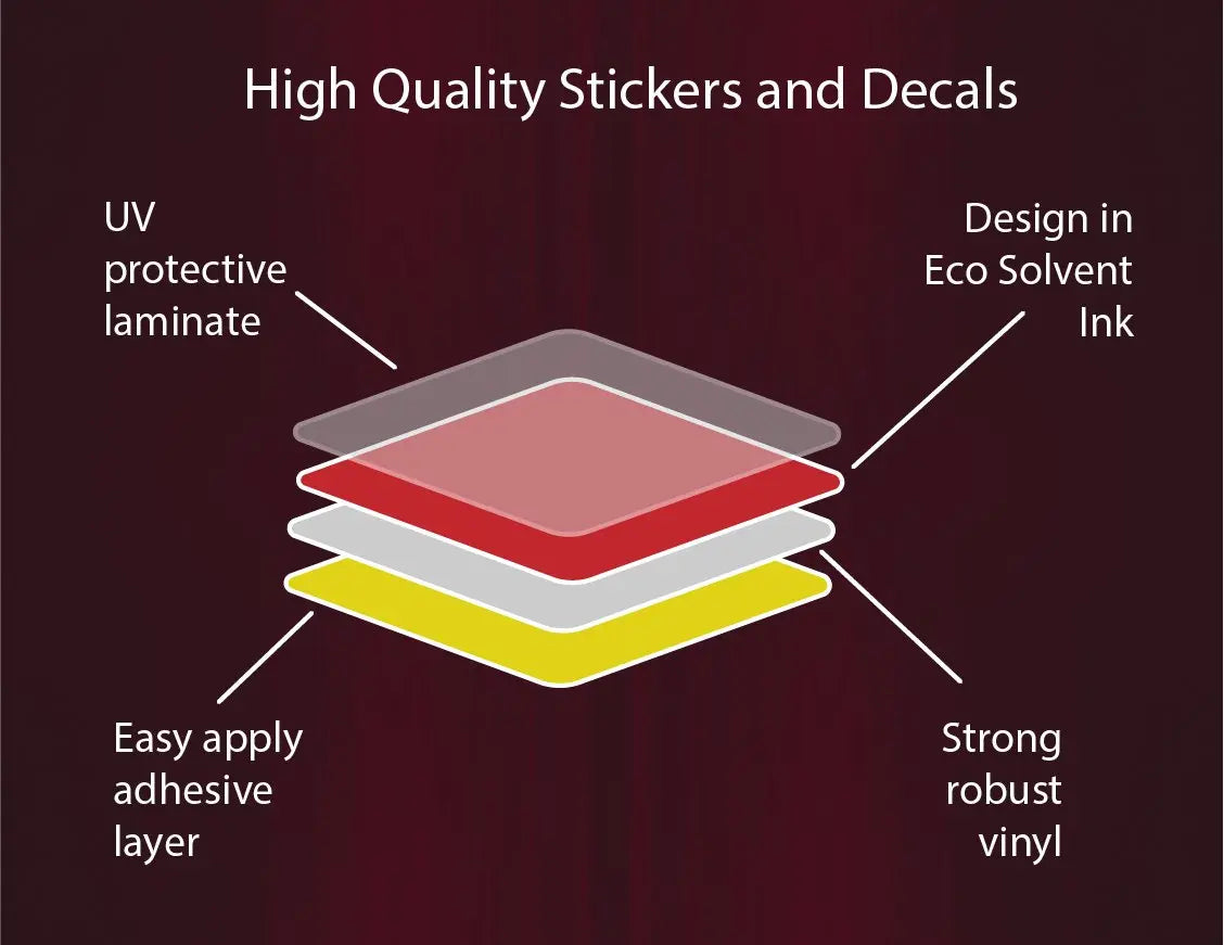Navy Rugby Sticker High-Quality Laminated Vinyl Sticker - 100mm Wide redplume