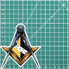 Norfolk Masonic Stickers Square & Compass Union Vinyl Decals redplume