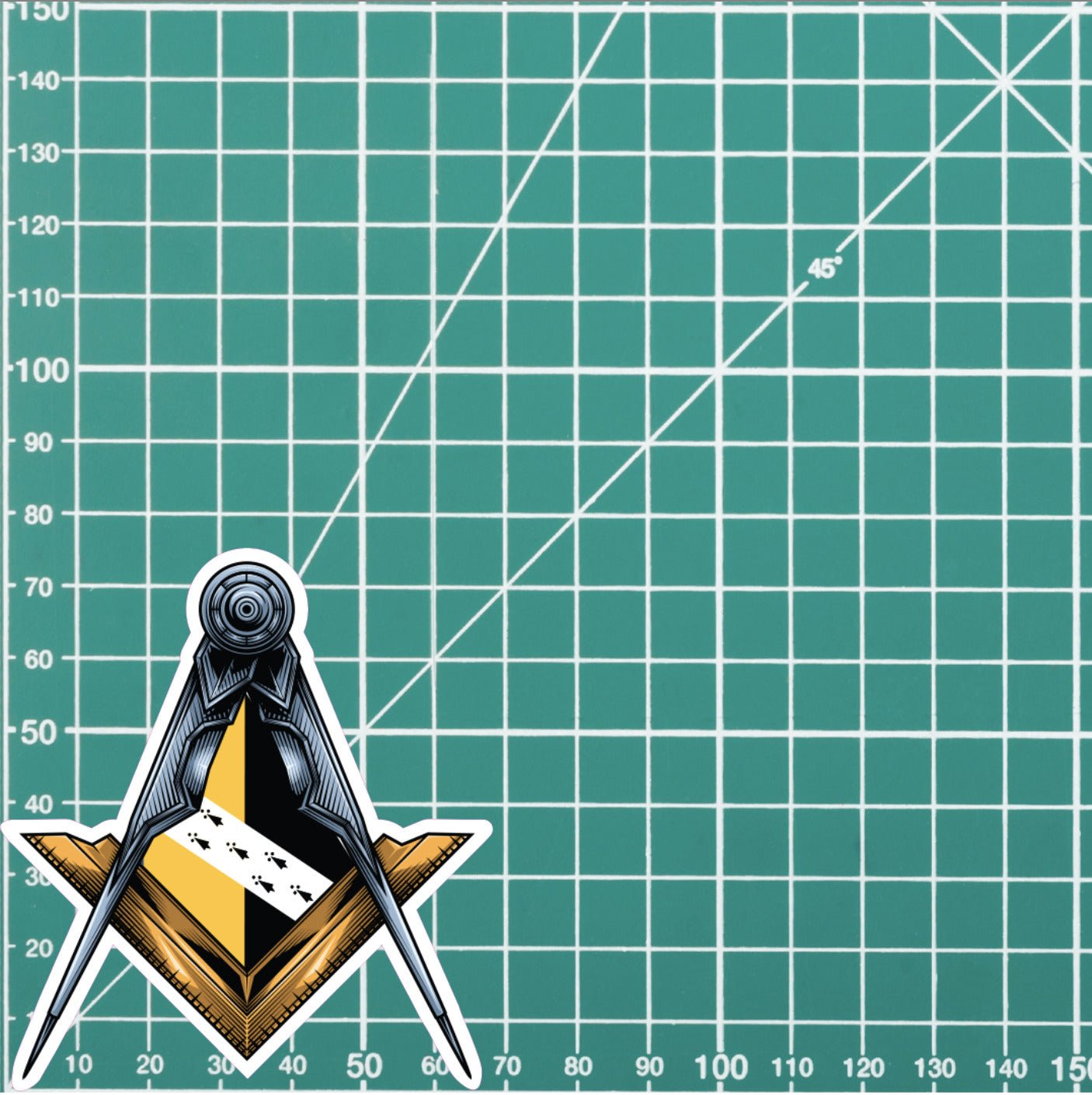 Norfolk Masonic Stickers Square & Compass Union Vinyl Decals redplume