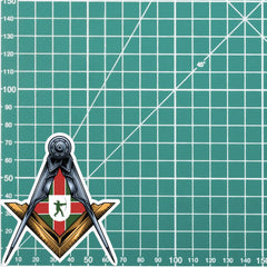 Nottinghamshire Masonic Stickers Square & Compass Union Vinyl Decals redplume