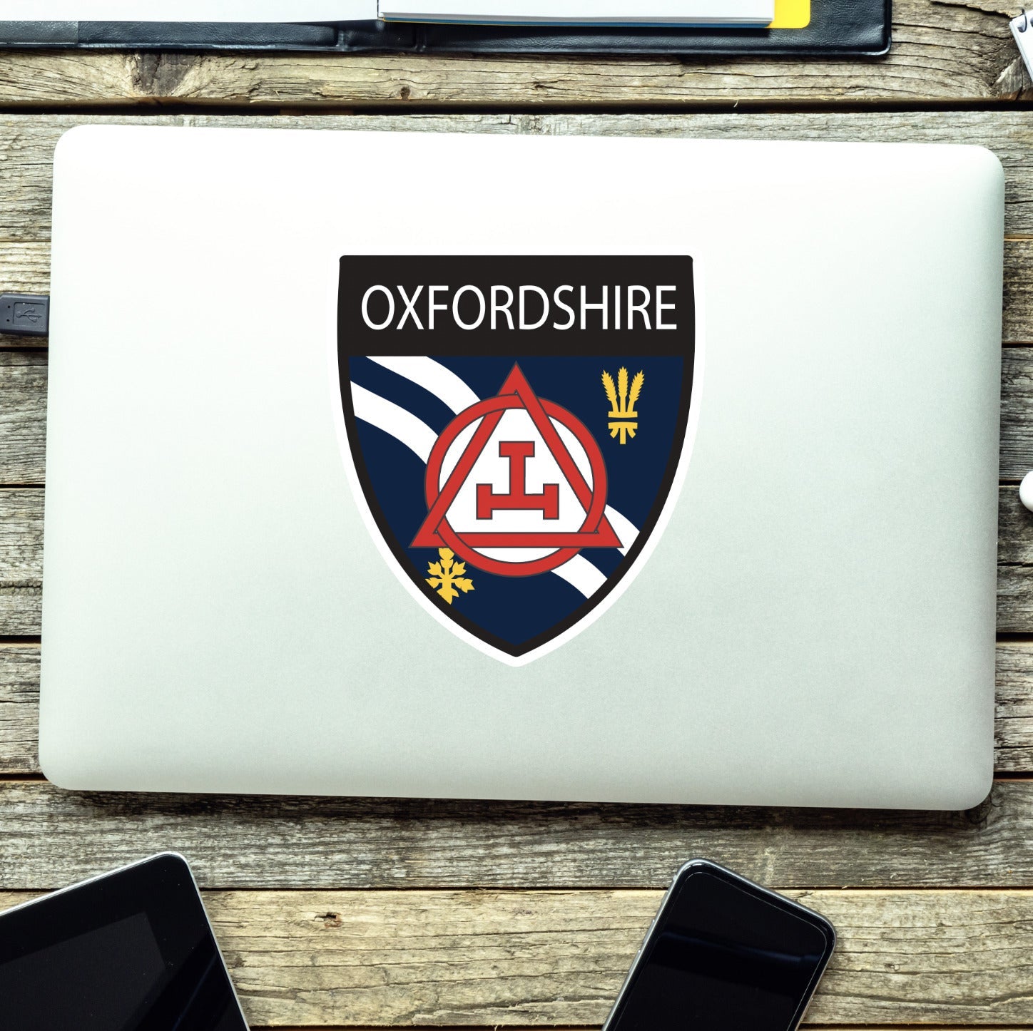 Oxfordshire Masonic Holy Royal Arch Shield Sticker redplume
