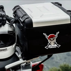Parachute Regiment Crossed GPMG High-Quality Vinyl Sticker - 100mm redplume