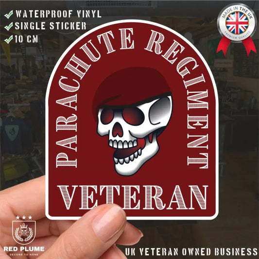 Parachute Regiment Stickers Old School Tattoo Style Veteran redplume
