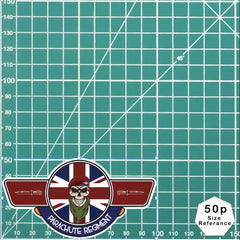 Parachute Regiment UV Laminated Vinyl Sticker - Wings redplume
