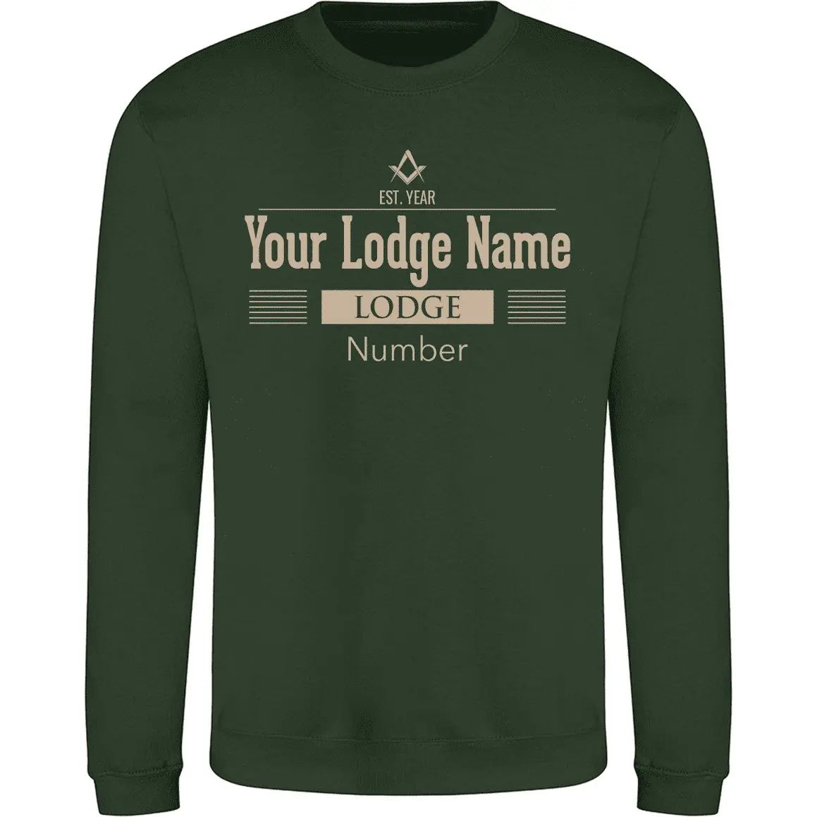 Personalised Lodge Deco Sweatshirt redplume