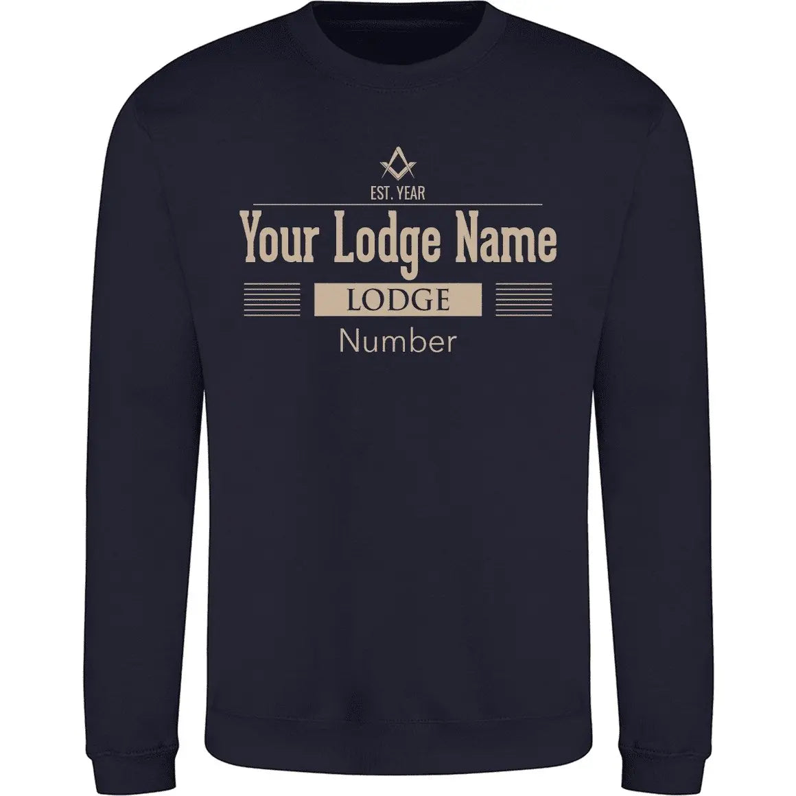 Personalised Lodge Deco Sweatshirt redplume