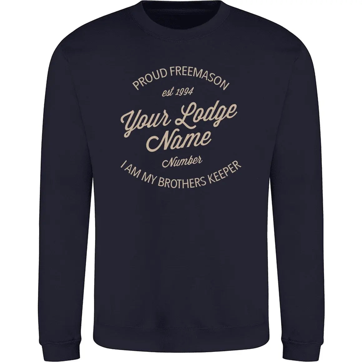 Personalised Lodge Vintage Sweatshirt redplume