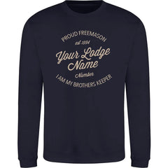 Personalised Lodge Vintage Sweatshirt redplume
