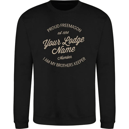 Personalised Lodge Vintage Sweatshirt redplume