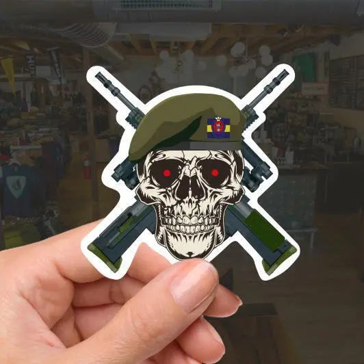 Princess of Wales Royal Regiment PWRR High-Quality Vinyl Sticker - 100mm redplume