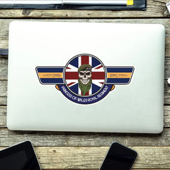 Princess of Wales Royal Regiment PWRR UV Laminated Vinyl Sticker - Wings redplume