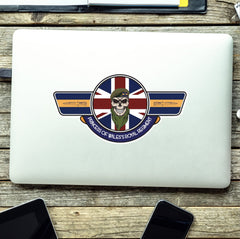 Princess of Wales's Royal Regiment PWRR UV Laminated Vinyl Sticker - Wings redplume