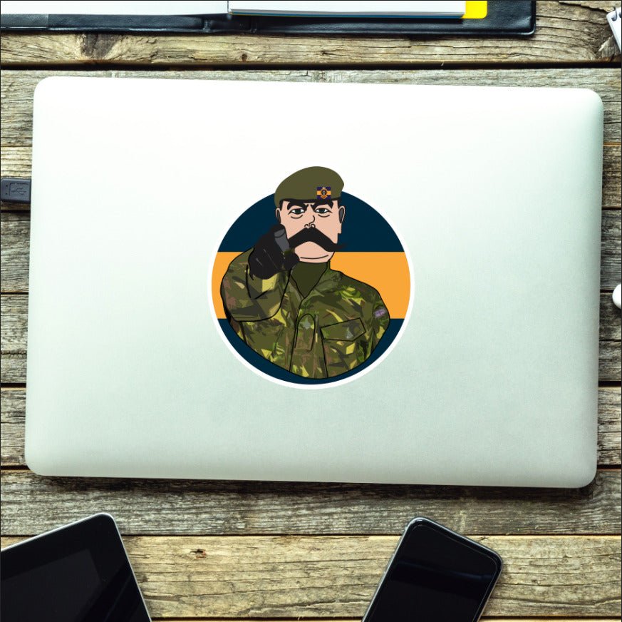 Princess of Wales's Royal Regiment PWRR Waterproof Sticker, TRF Design redplume