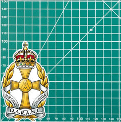 QARANC Cap Badge Waterproof Vinyl Stickers - Official MoD Reseller redplume