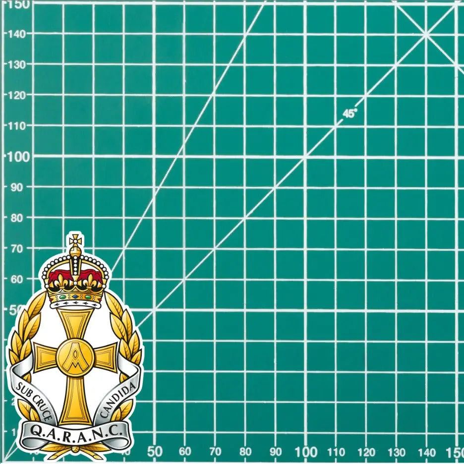QARANC Cap Badge Waterproof Vinyl Stickers - Official MoD Reseller redplume