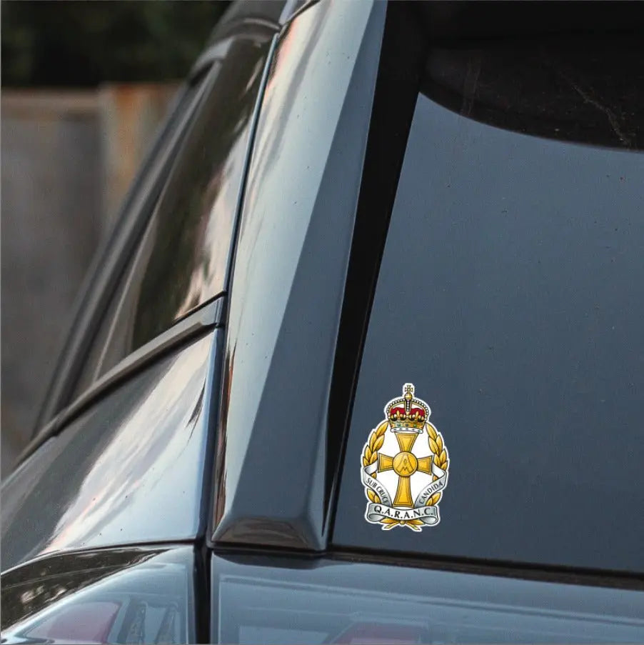 QARANC Cap Badge Waterproof Vinyl Stickers - Official MoD Reseller redplume
