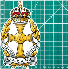 QARANC Cap Badge Waterproof Vinyl Stickers - Official MoD Reseller redplume