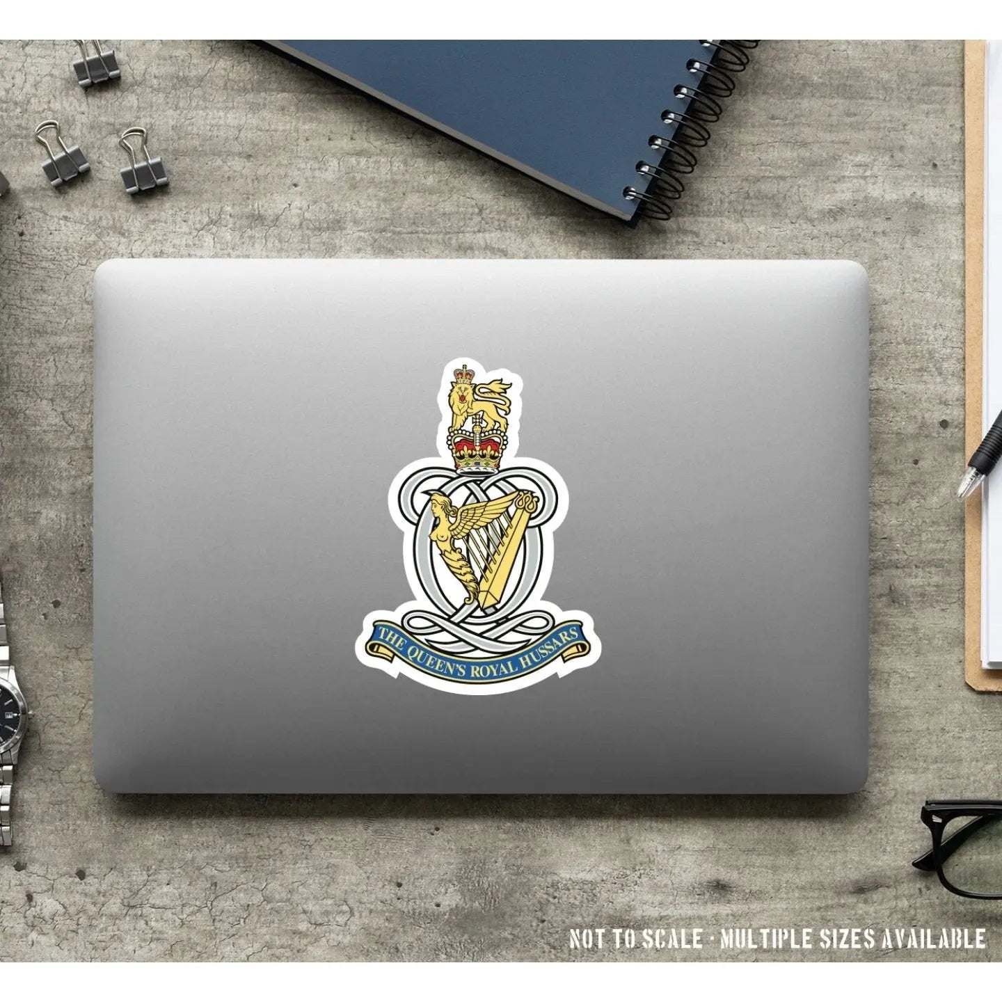 Queens Royal Hussars Waterproof Vinyl Stickers - Official MoD Reseller redplume