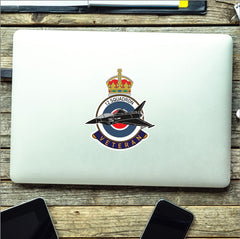 RAF 12 Squadron Veterans Badge Vinyl Sticker - Typhoon Aircraft redplume