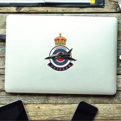 RAF 2 Squadron Veterans Badge Vinyl Sticker - Typhoon Aircraft redplume