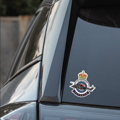 RAF 230 Squadron Veterans Badge Vinyl Sticker - Puma Aircraft redplume