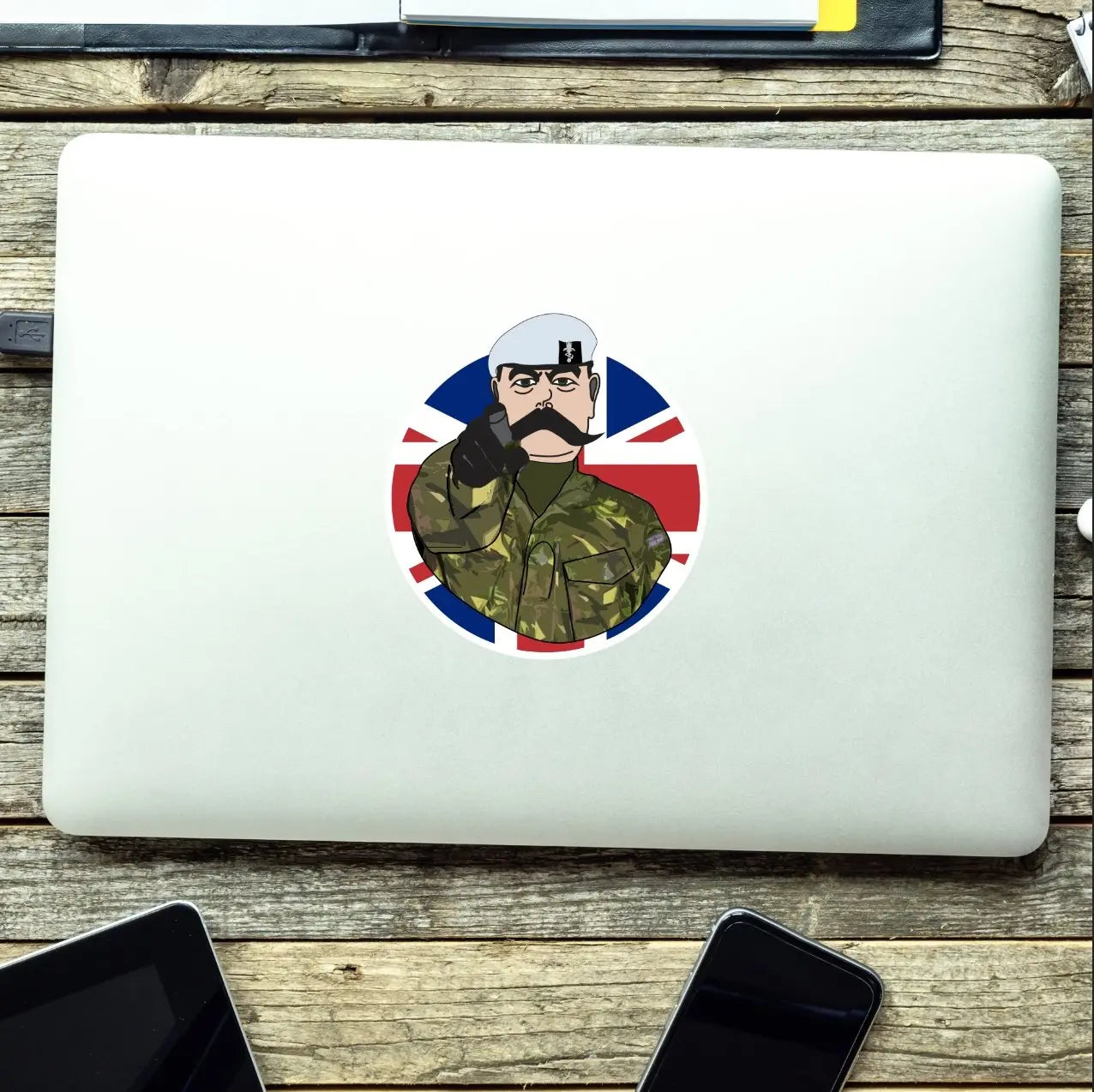 REME Air Technician Vinyl Waterproof Sticker, Lord Kitchener Design redplume
