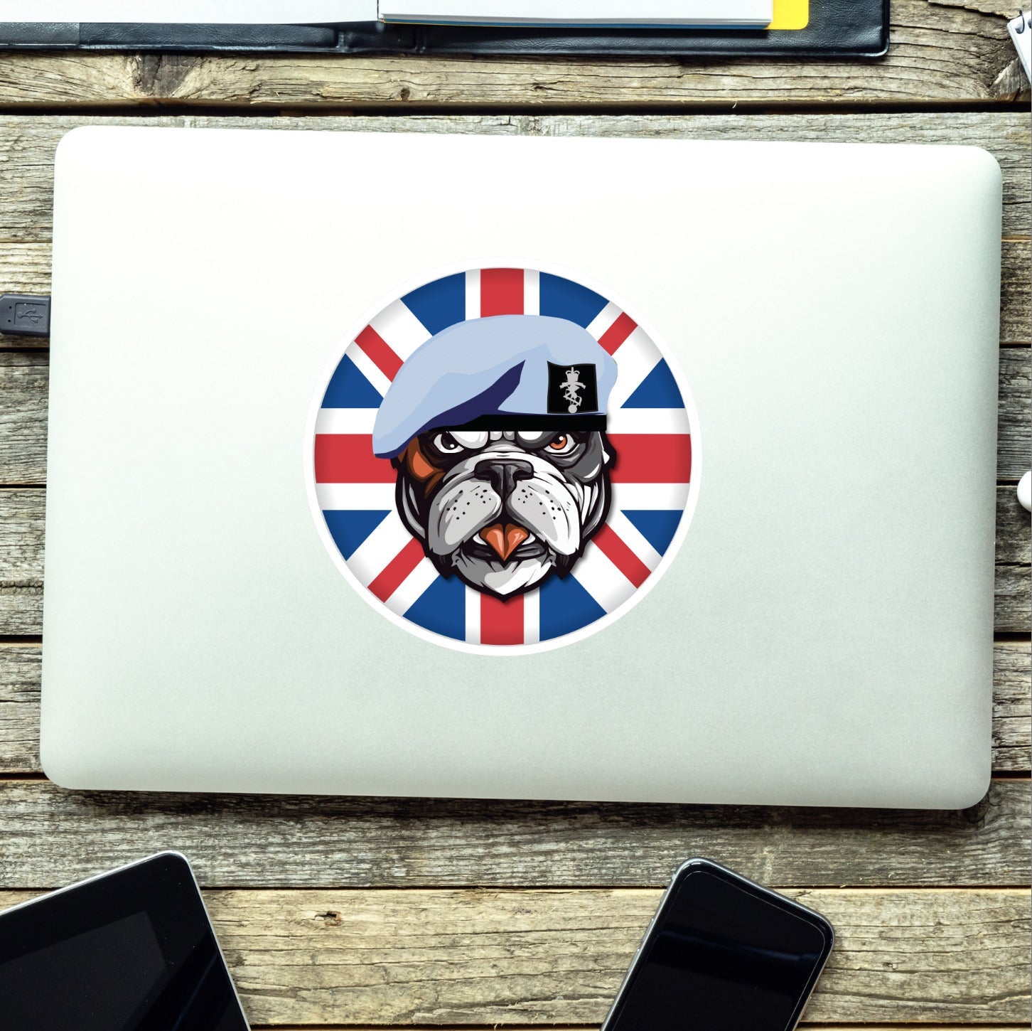 REME Aviation British Bulldog Decal - 10cm Vinyl Sticker redplume