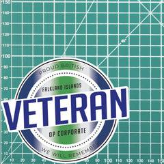 Retro Inspired Veterans Falkland Islands Conflict Vinyl UV Laminated Decal redplume