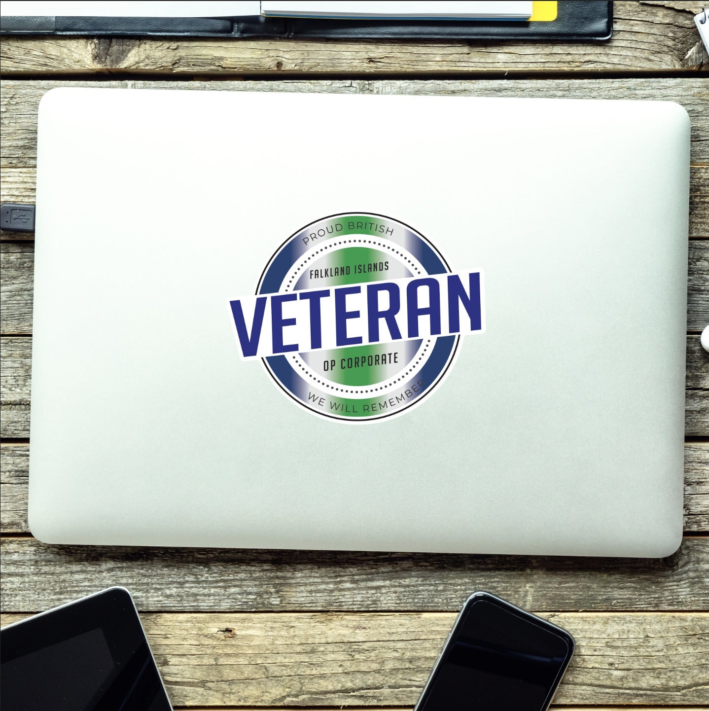 Retro Inspired Veterans Falkland Islands Conflict Vinyl UV Laminated Decal redplume