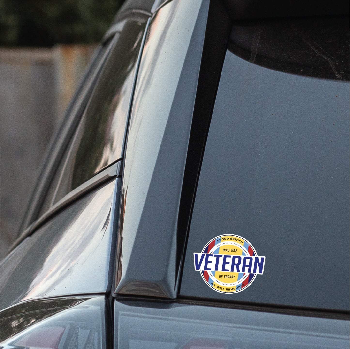Retro Inspired Veterans Iraq War Op Granby Vinyl UV Laminated Decal redplume