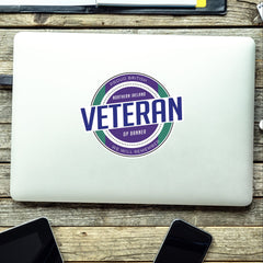 Retro Inspired Veterans Northern Ireland Op Banner Vinyl UV Laminated Decal redplume
