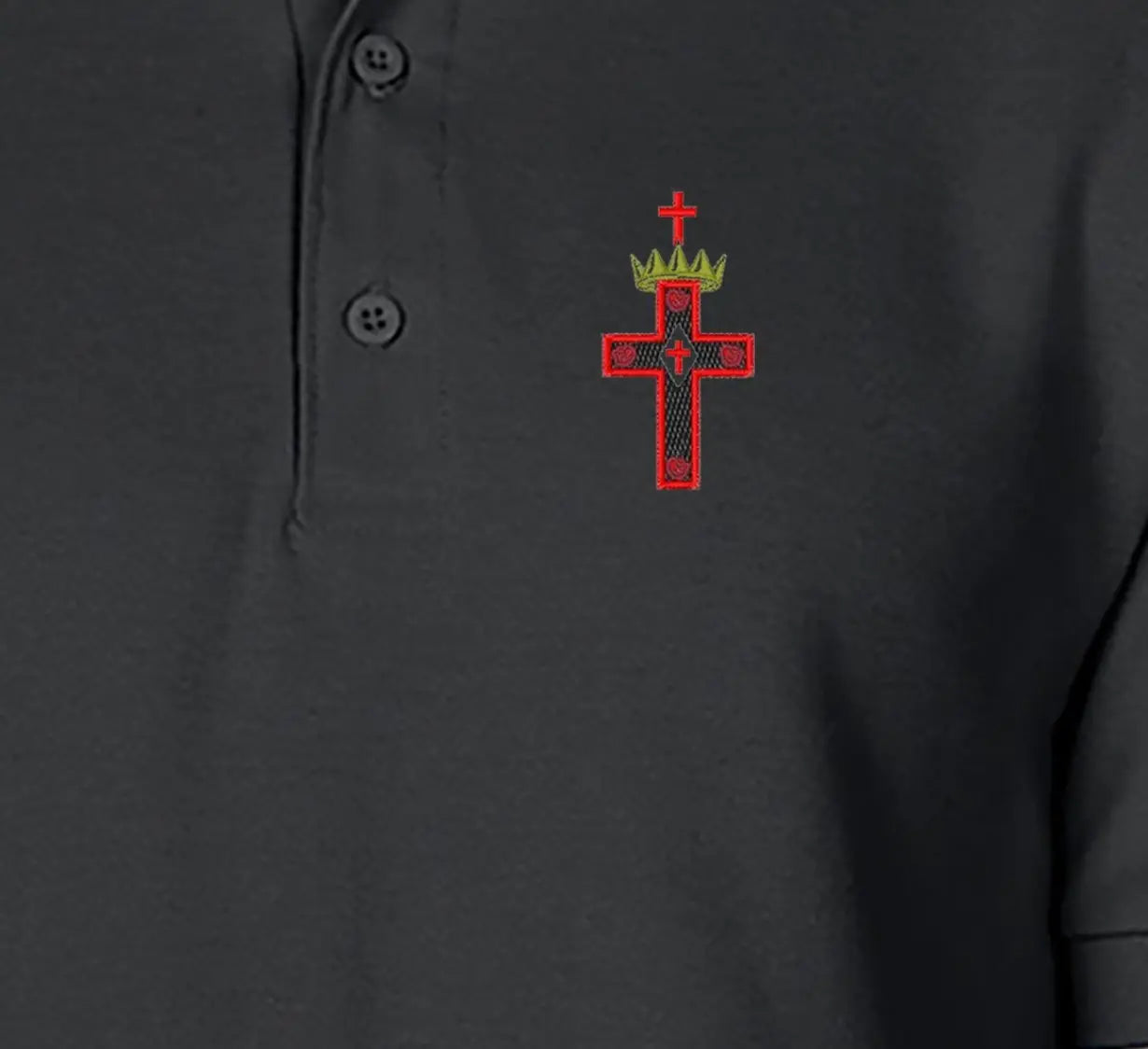 Rose Croix Polo Shirt redplume