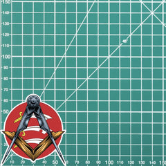 Round Essex Masonic Sticker Square & Compass Union Vinyl Decal redplume