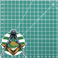 Round Wiltshire Masonic Sticker Square & Compass Union Vinyl Decal redplume